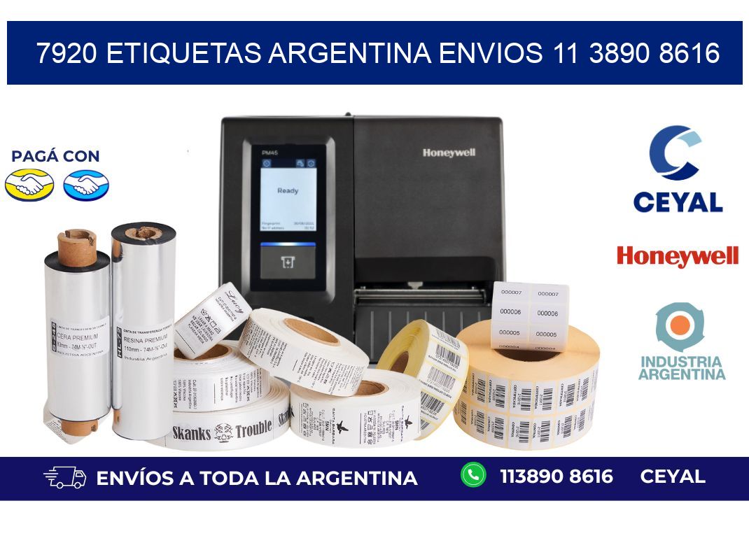 7920 ETIQUETAS ARGENTINA ENVIOS 11 3890 8616