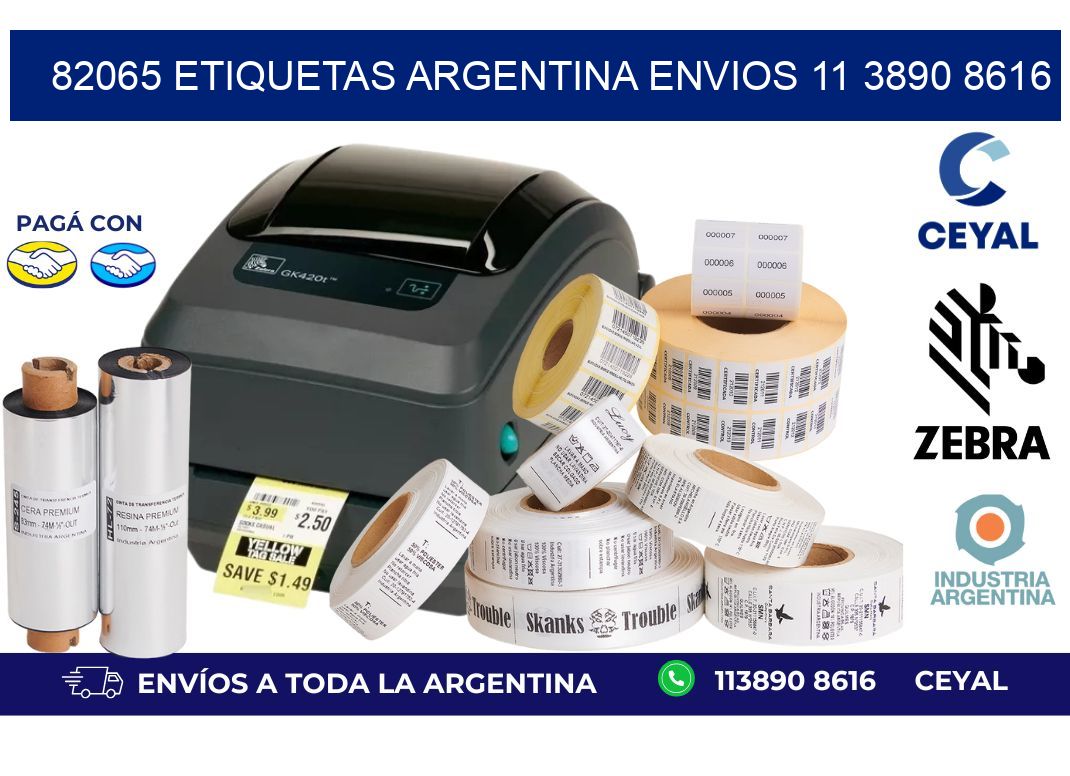 82065 ETIQUETAS ARGENTINA ENVIOS 11 3890 8616