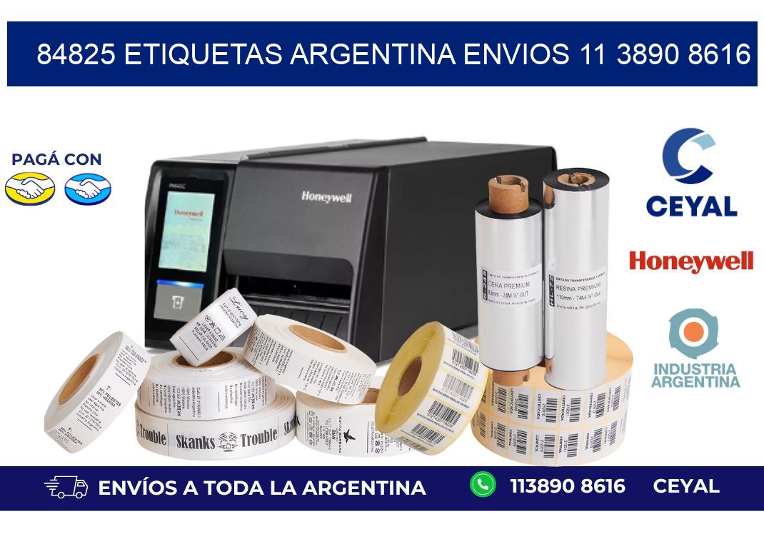 84825 ETIQUETAS ARGENTINA ENVIOS 11 3890 8616