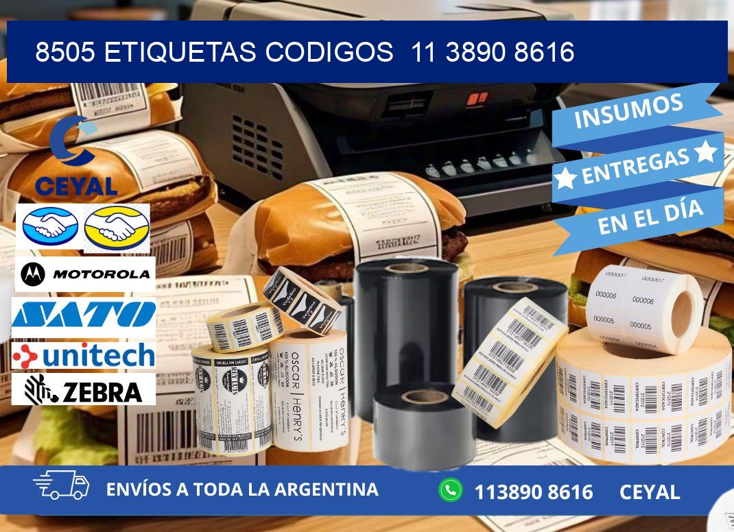 8505 ETIQUETAS CODIGOS  11 3890 8616
