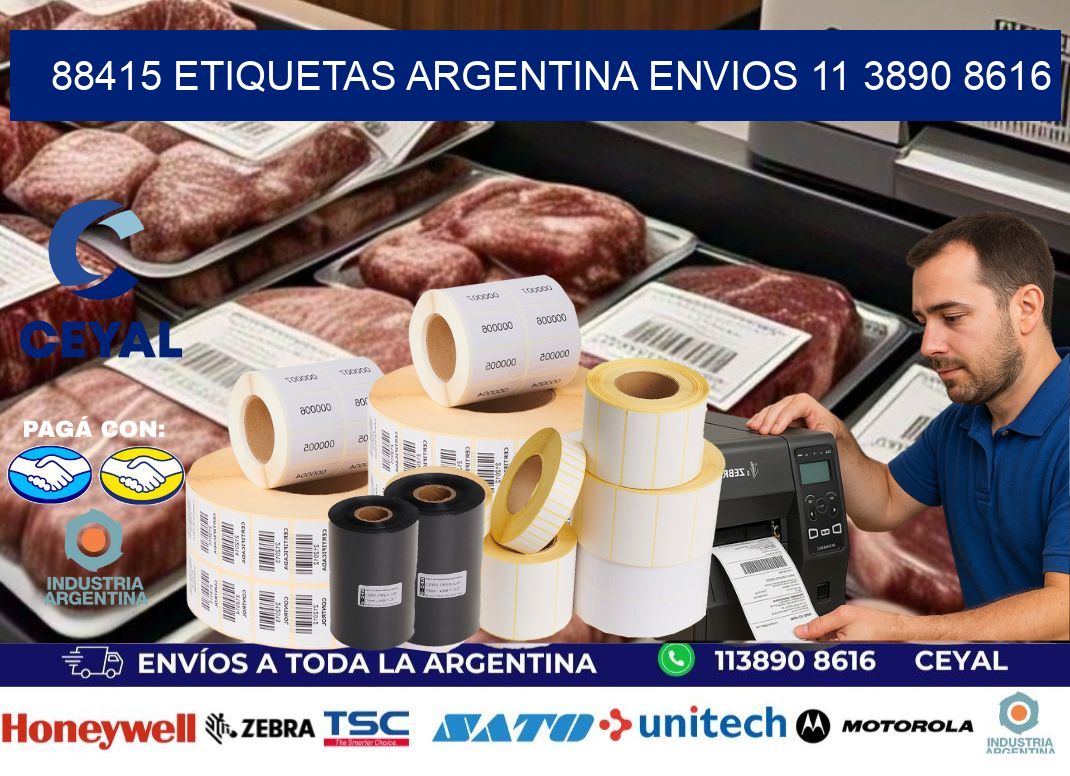 88415 ETIQUETAS ARGENTINA ENVIOS 11 3890 8616
