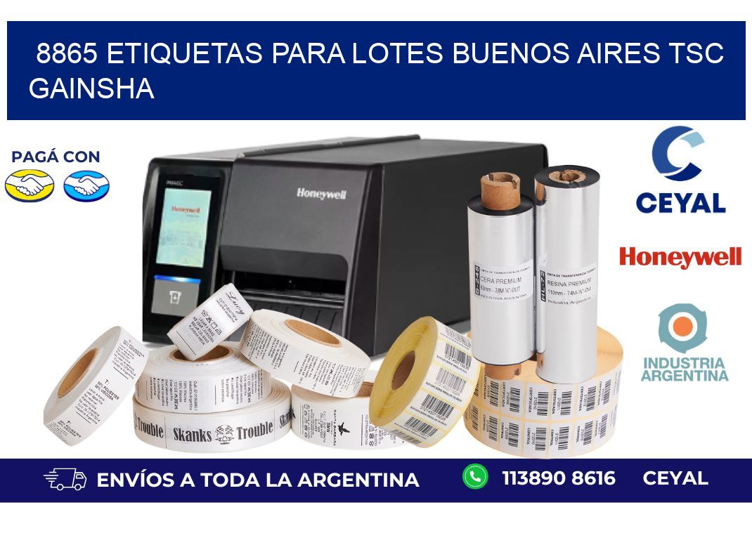 8865 ETIQUETAS PARA LOTES BUENOS AIRES TSC GAINSHA