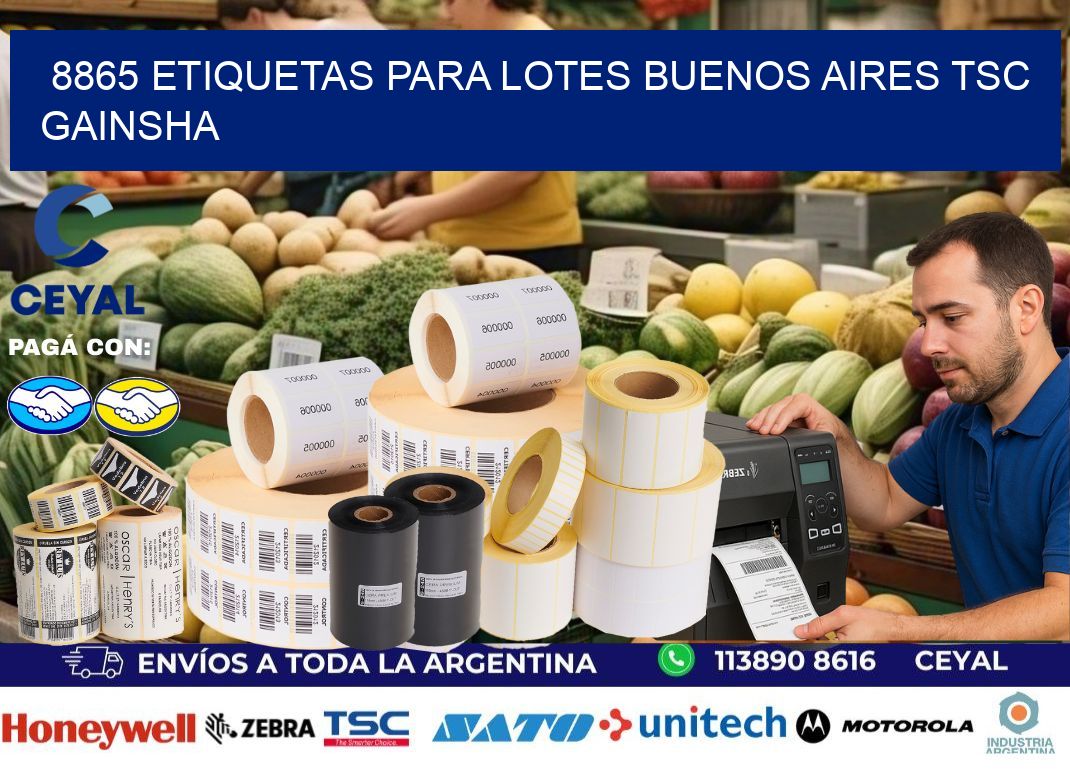 8865 ETIQUETAS PARA LOTES BUENOS AIRES TSC GAINSHA