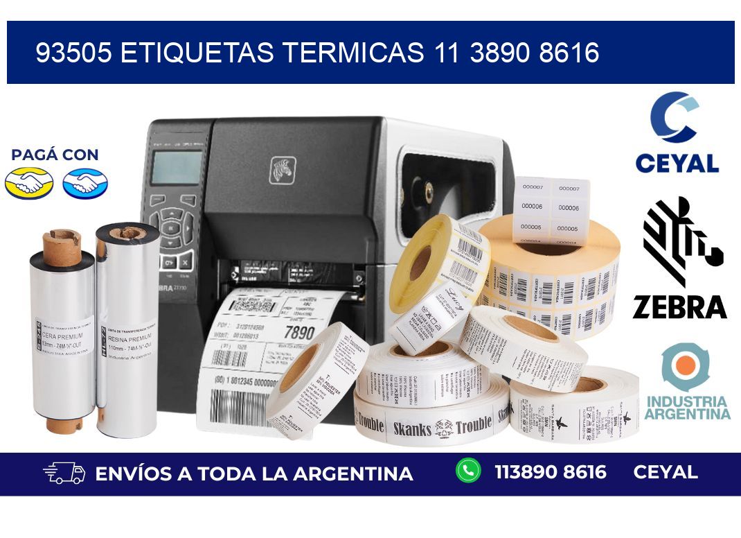 93505 ETIQUETAS TERMICAS 11 3890 8616