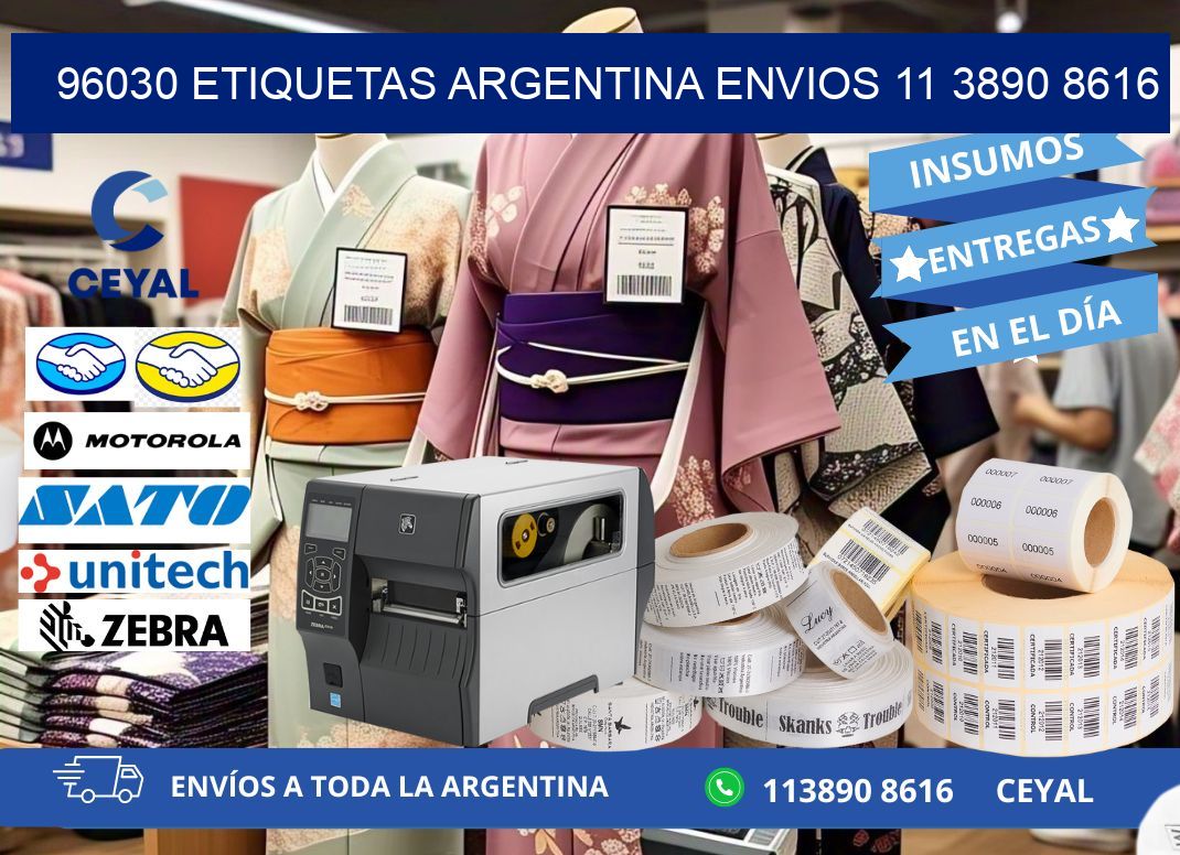 96030 ETIQUETAS ARGENTINA ENVIOS 11 3890 8616