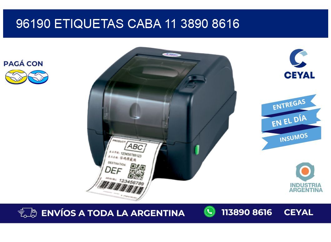 96190 ETIQUETAS CABA 11 3890 8616