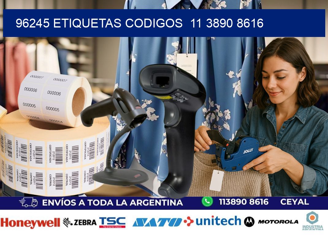 96245 ETIQUETAS CODIGOS  11 3890 8616