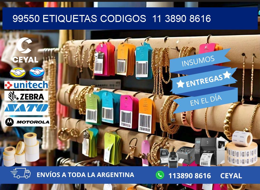 99550 ETIQUETAS CODIGOS  11 3890 8616