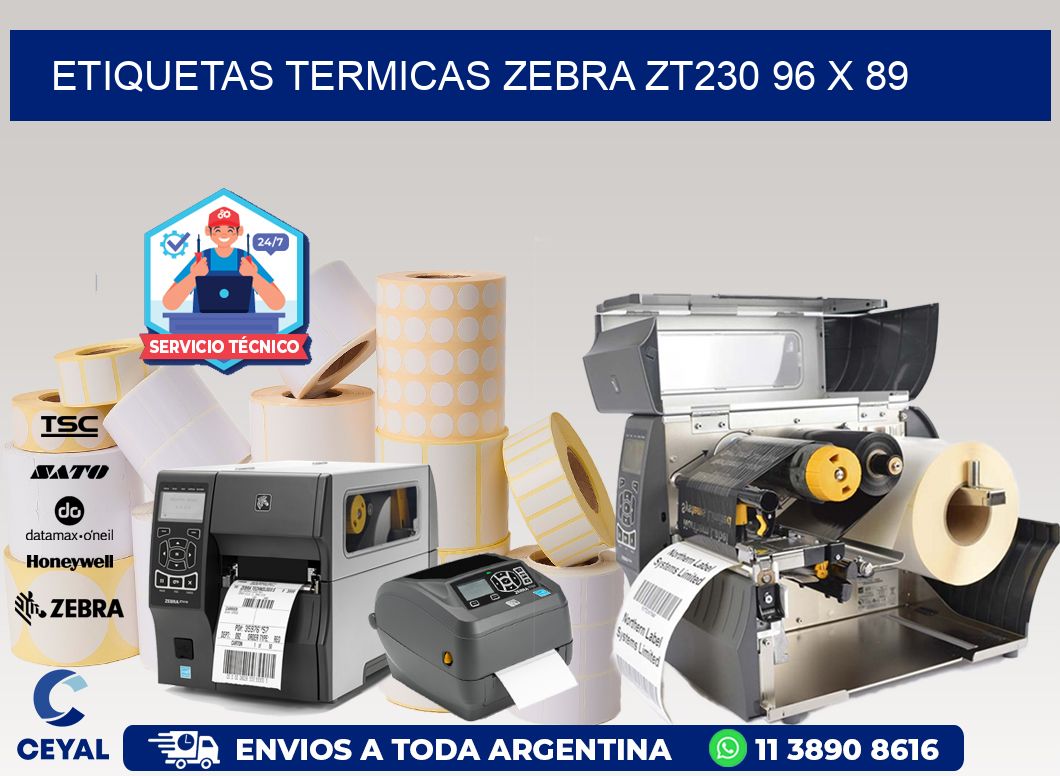 ETIQUETAS TERMICAS ZEBRA ZT230 96 x 89