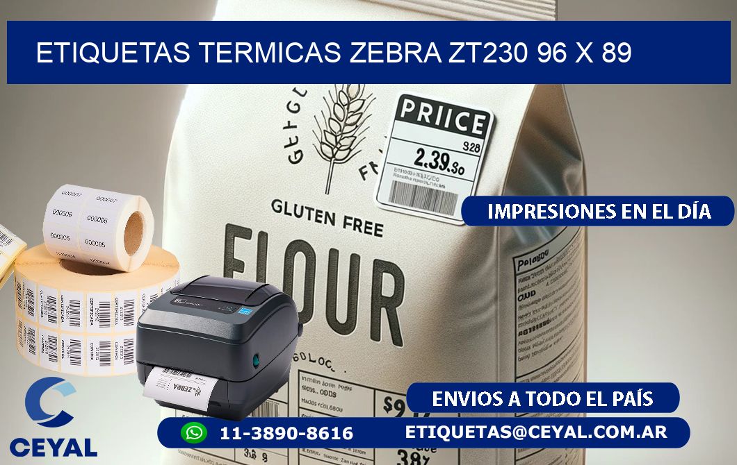ETIQUETAS TERMICAS ZEBRA ZT230 96 x 89