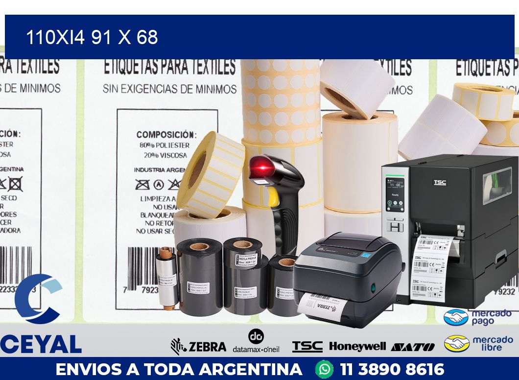 110Xi4 91 x 68