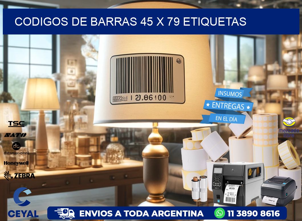 codigos de barras 45 x 79 etiquetas