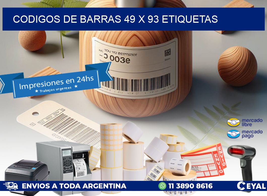 codigos de barras 49 x 93 etiquetas