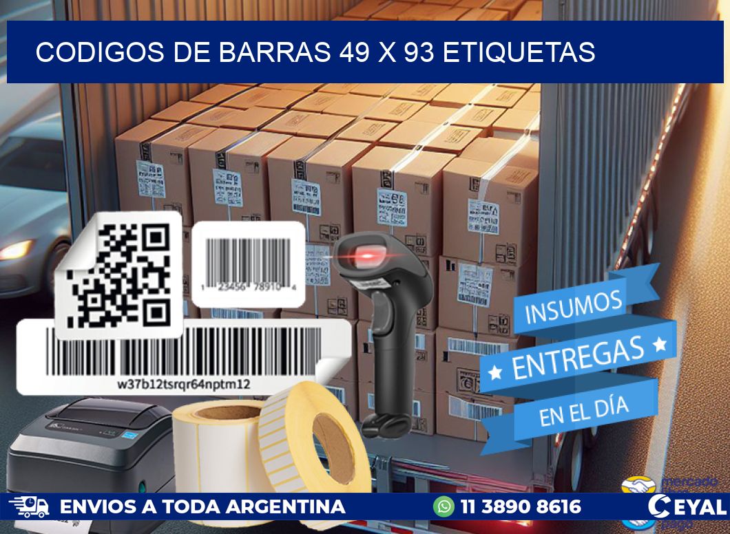 codigos de barras 49 x 93 etiquetas