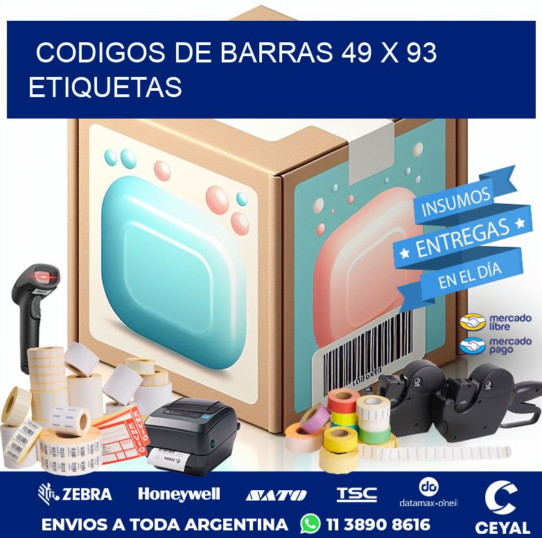 codigos de barras 49 x 93 etiquetas