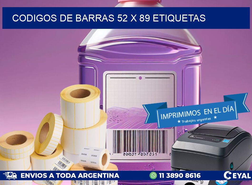 codigos de barras 52 x 89 etiquetas