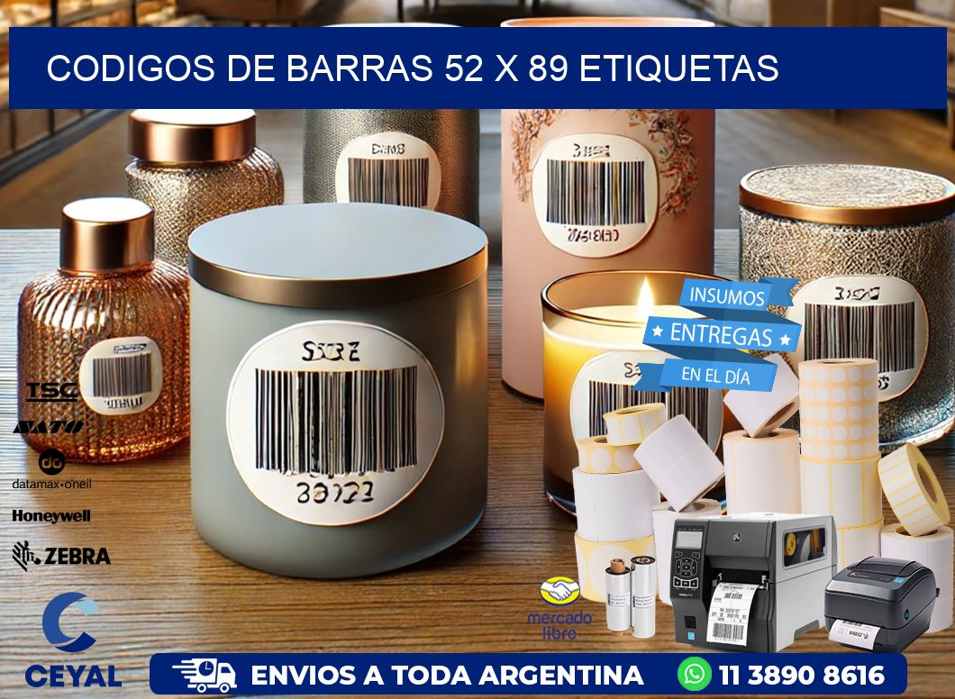 codigos de barras 52 x 89 etiquetas
