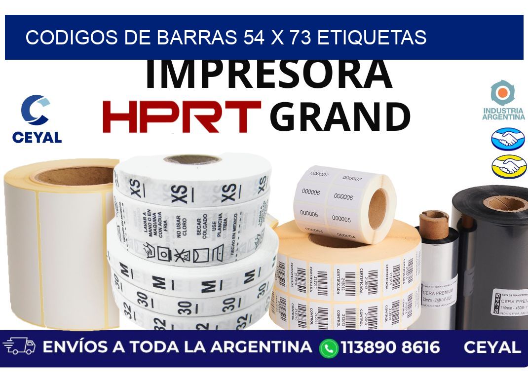 codigos de barras 54 x 73 etiquetas