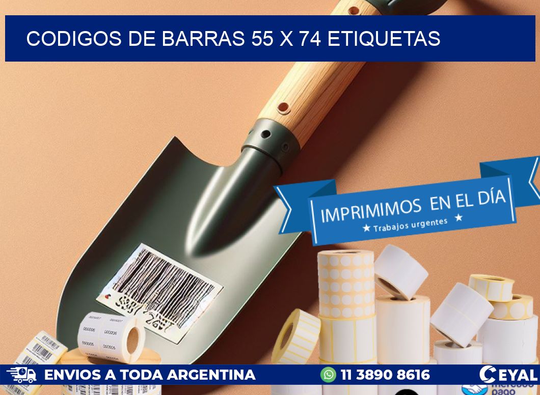 codigos de barras 55 x 74 etiquetas