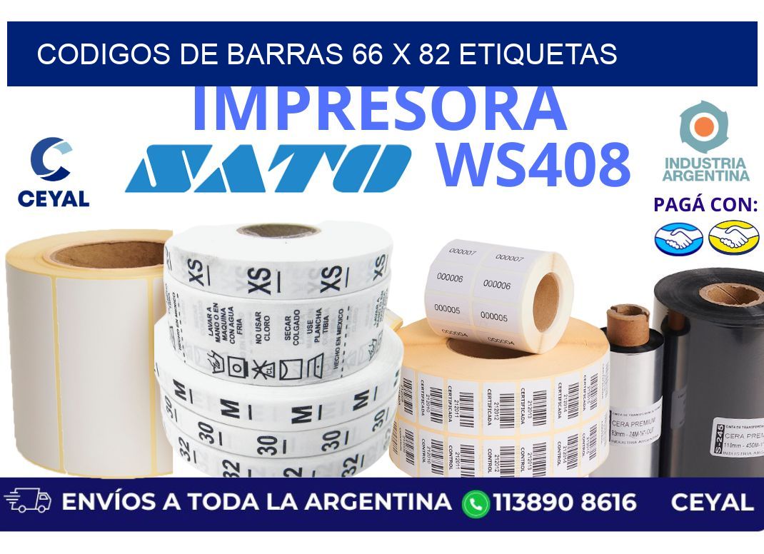 codigos de barras 66 x 82 etiquetas