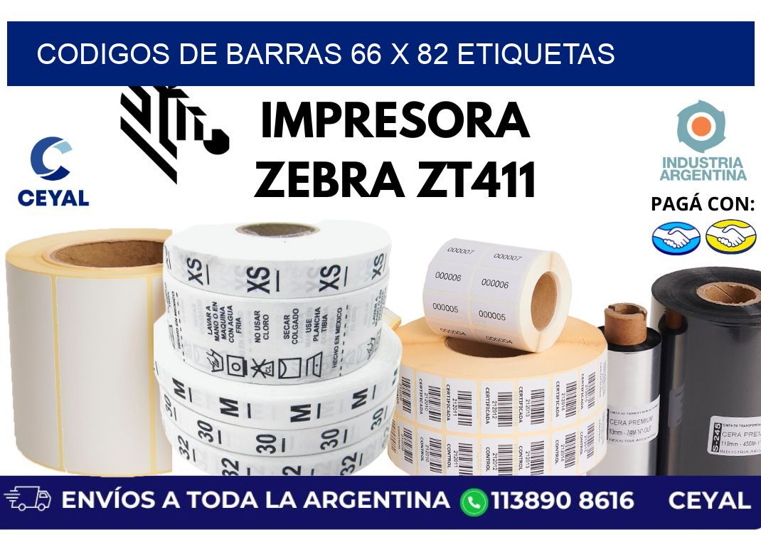 codigos de barras 66 x 82 etiquetas