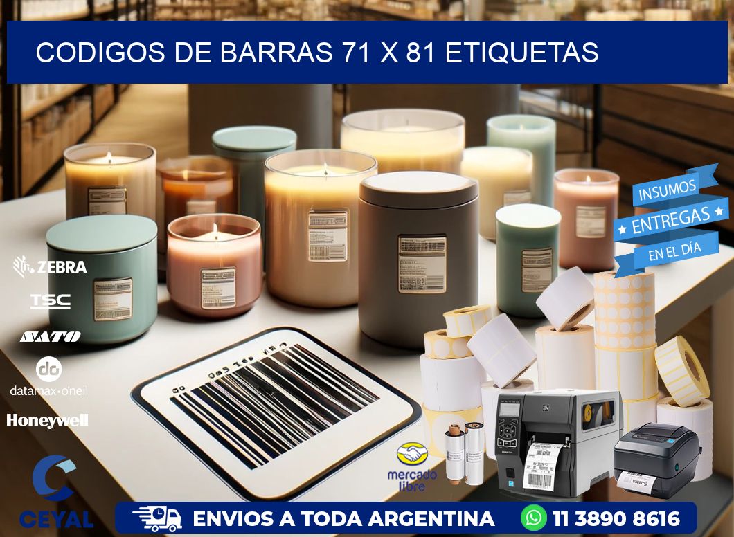 codigos de barras 71 x 81 etiquetas