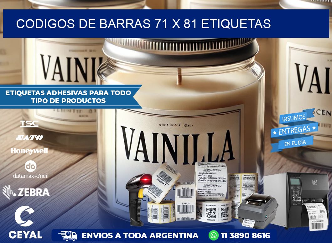 codigos de barras 71 x 81 etiquetas