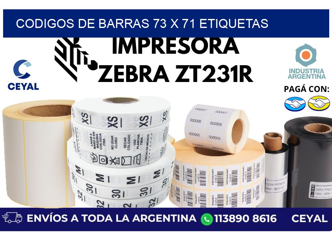 codigos de barras 73 x 71 etiquetas