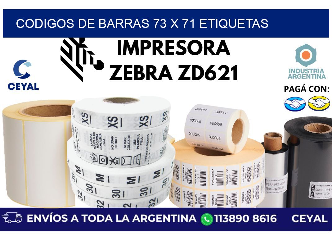 codigos de barras 73 x 71 etiquetas