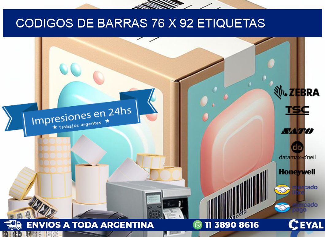 codigos de barras 76 x 92 etiquetas