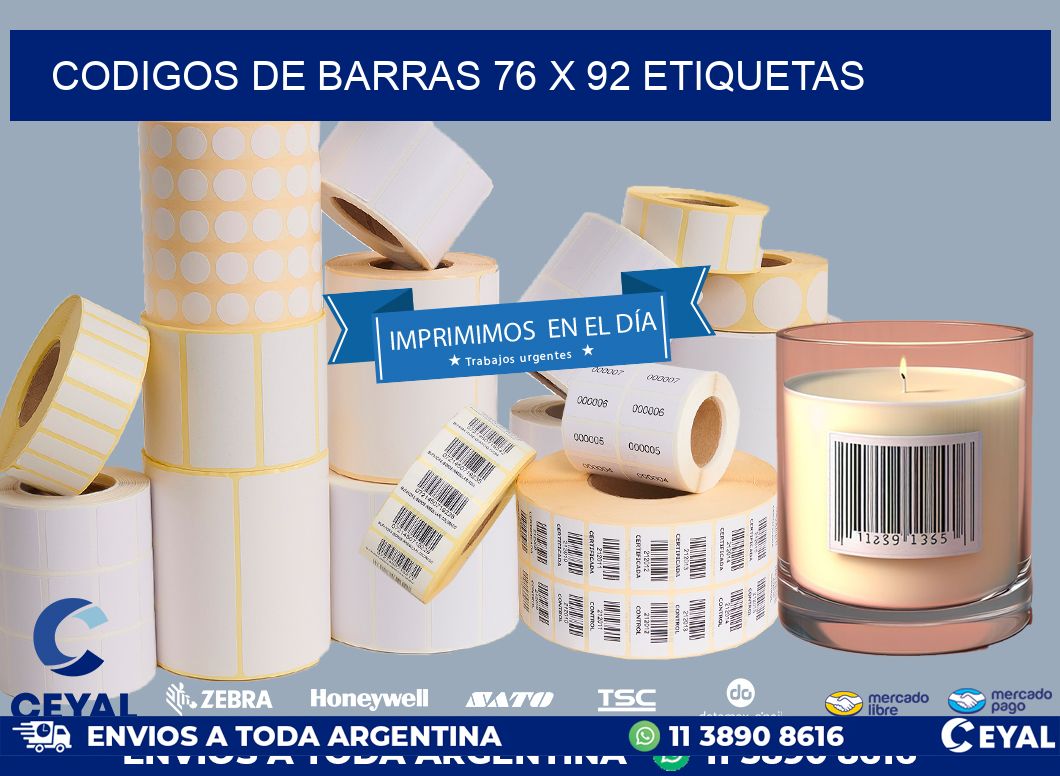 codigos de barras 76 x 92 etiquetas