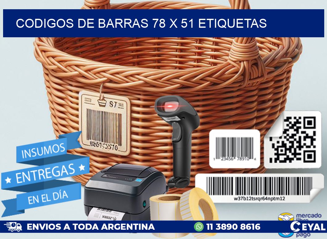 codigos de barras 78 x 51 etiquetas
