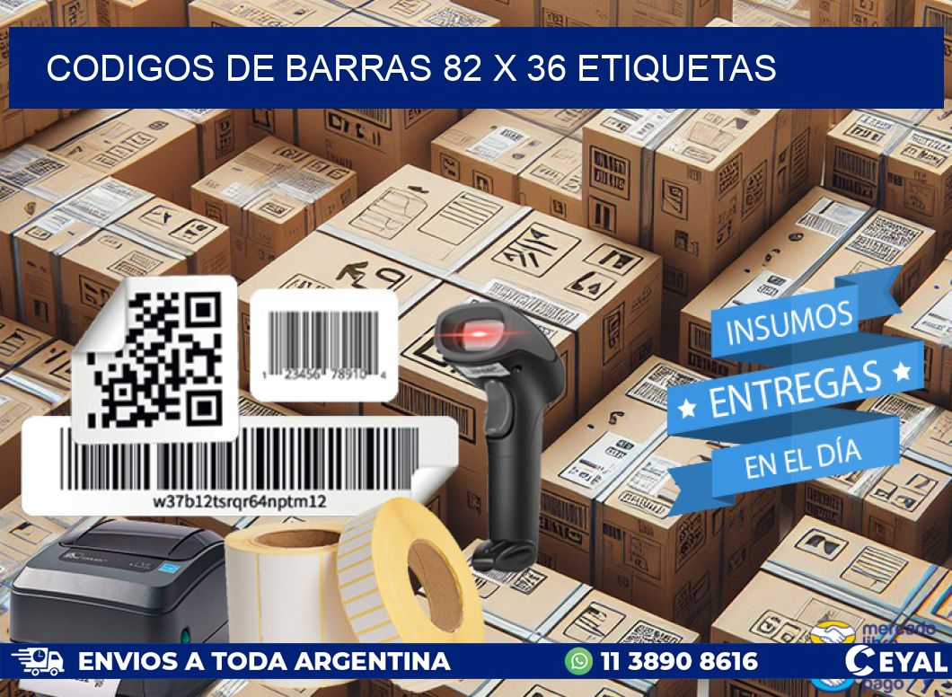 codigos de barras 82 x 36 etiquetas