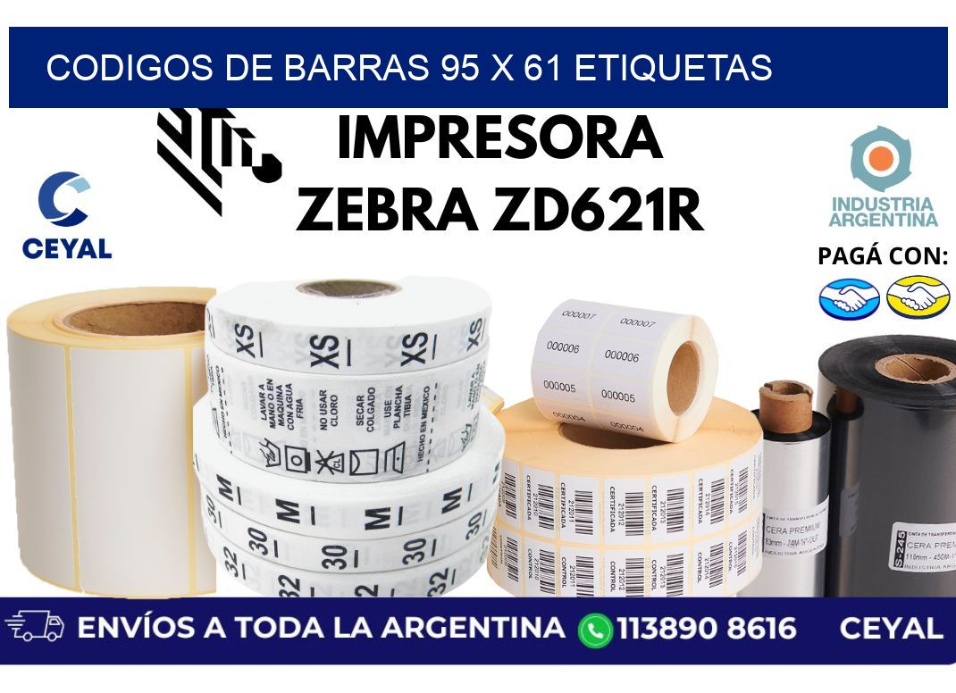 codigos de barras 95 x 61 etiquetas