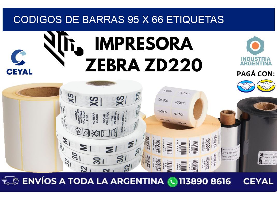 codigos de barras 95 x 66 etiquetas