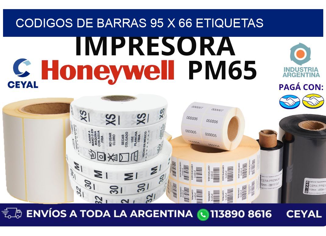codigos de barras 95 x 66 etiquetas