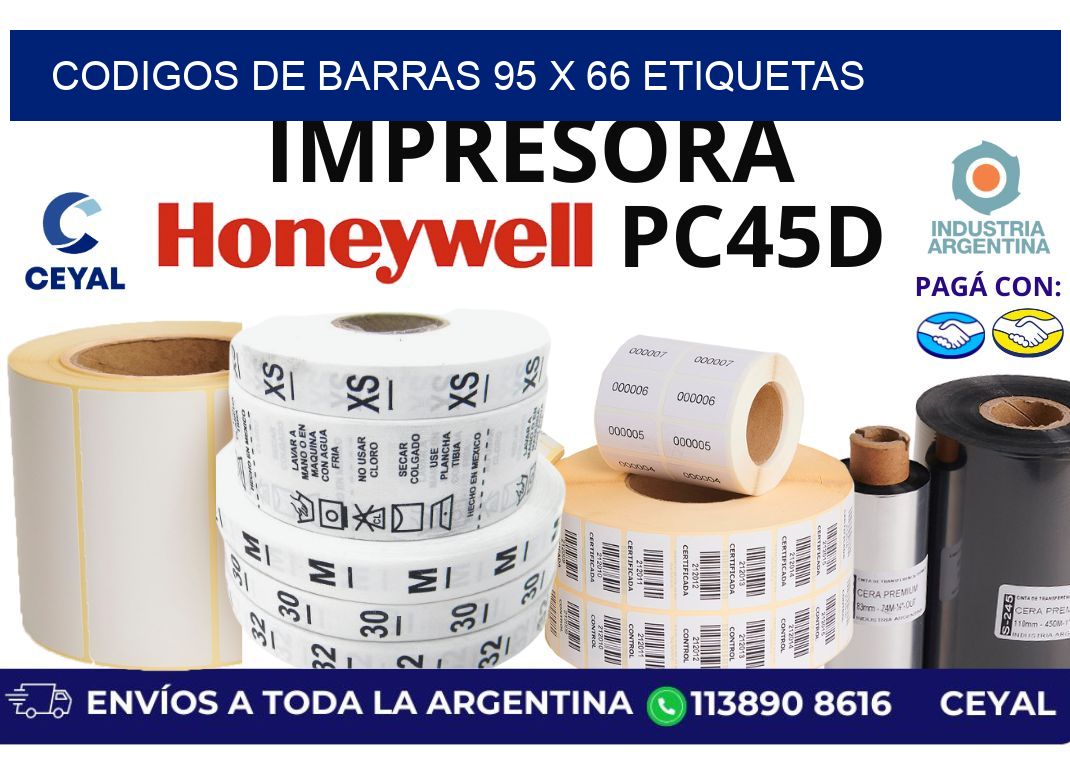 codigos de barras 95 x 66 etiquetas