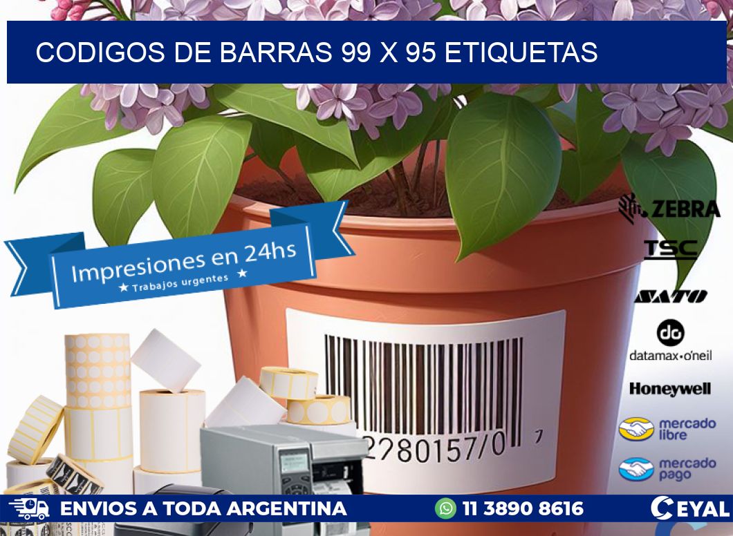 codigos de barras 99 x 95 etiquetas