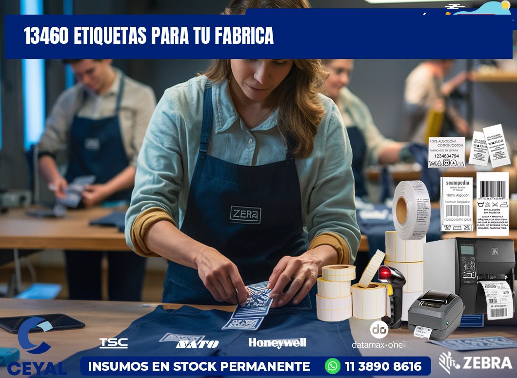 13460 etiquetas para tu fabrica