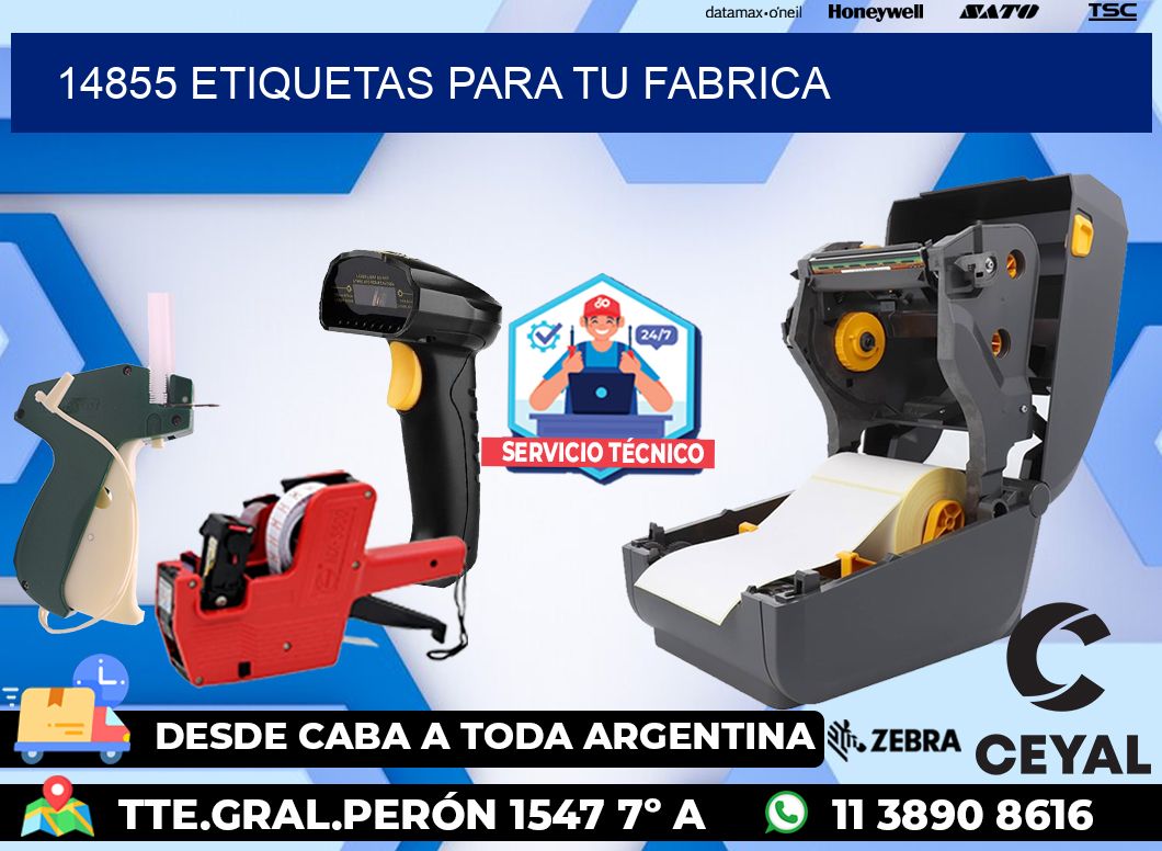 14855 etiquetas para tu fabrica