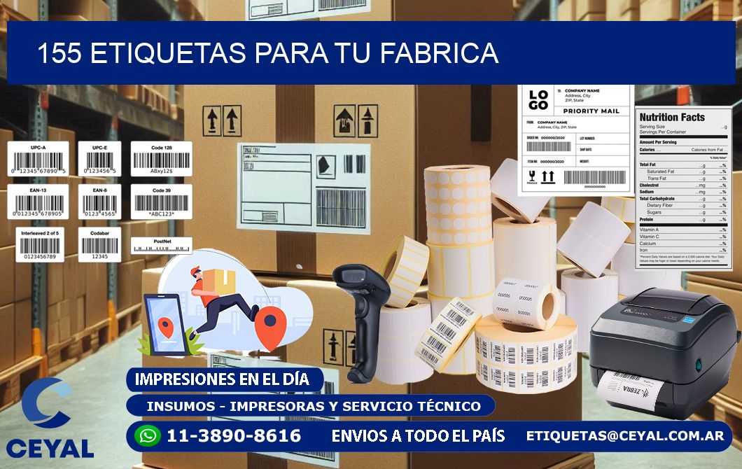 155 etiquetas para tu fabrica