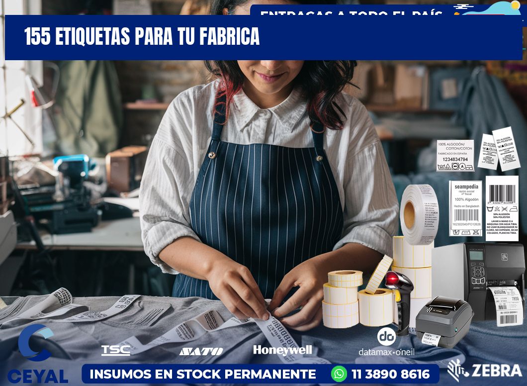 155 etiquetas para tu fabrica