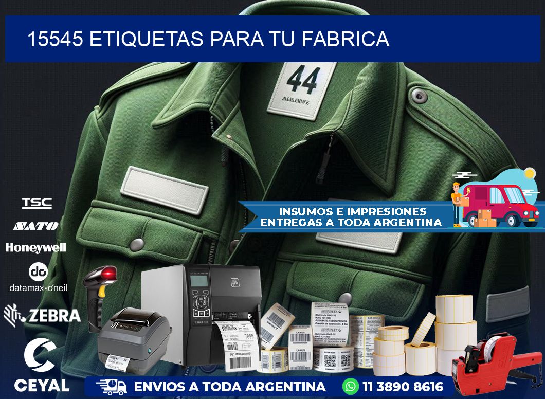 15545 etiquetas para tu fabrica
