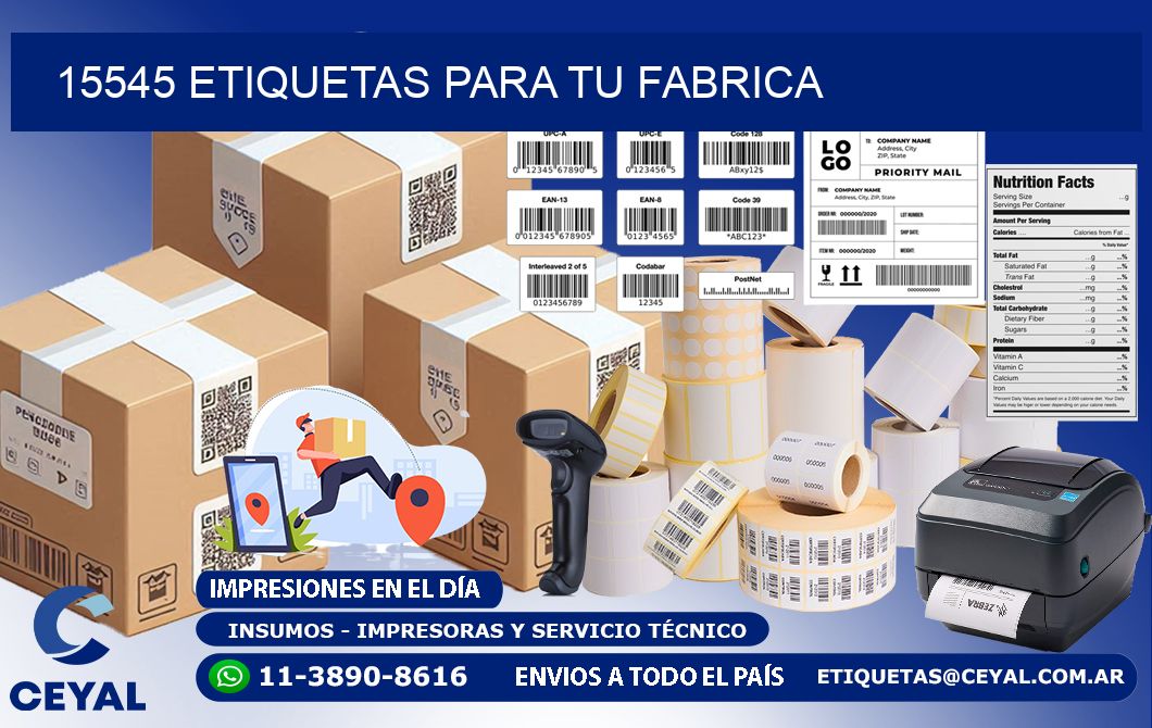 15545 etiquetas para tu fabrica