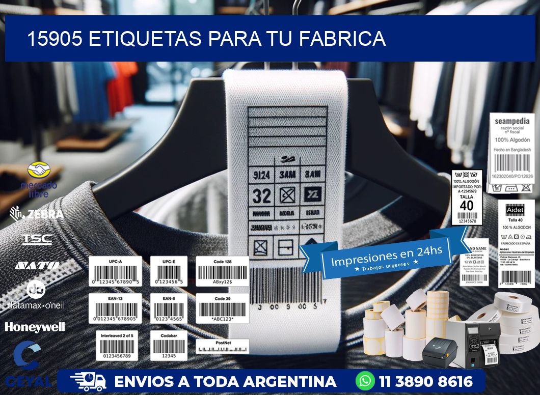 15905 etiquetas para tu fabrica