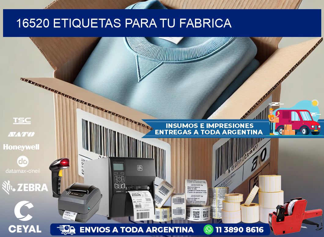 16520 etiquetas para tu fabrica
