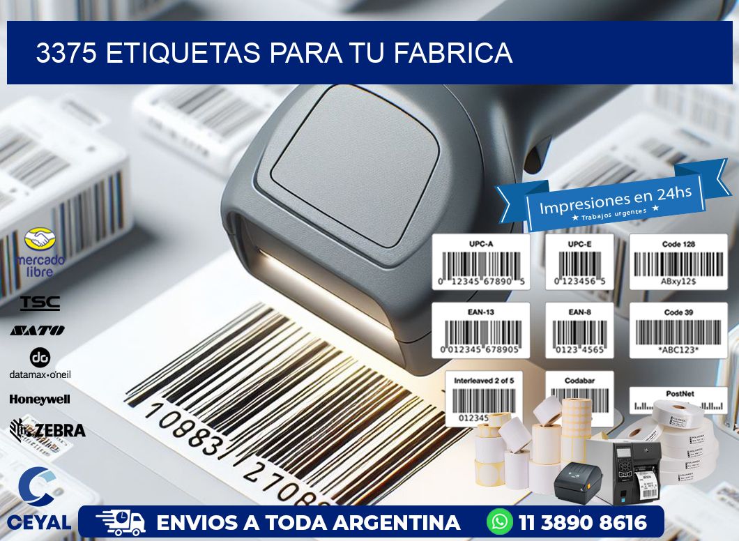3375 etiquetas para tu fabrica