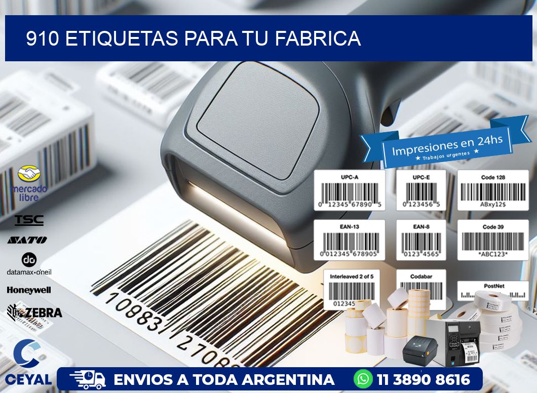 910 etiquetas para tu fabrica