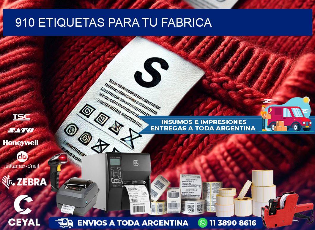 910 etiquetas para tu fabrica