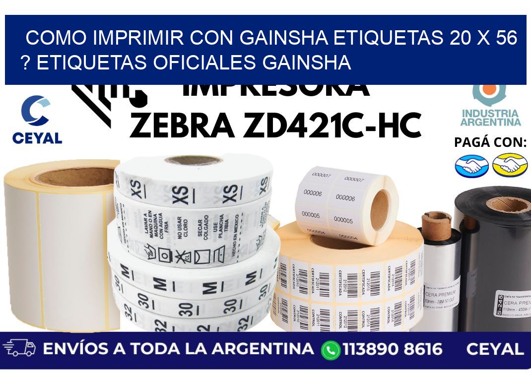como imprimir con gainsha etiquetas 20 x 56 ? etiquetas oficiales gainsha